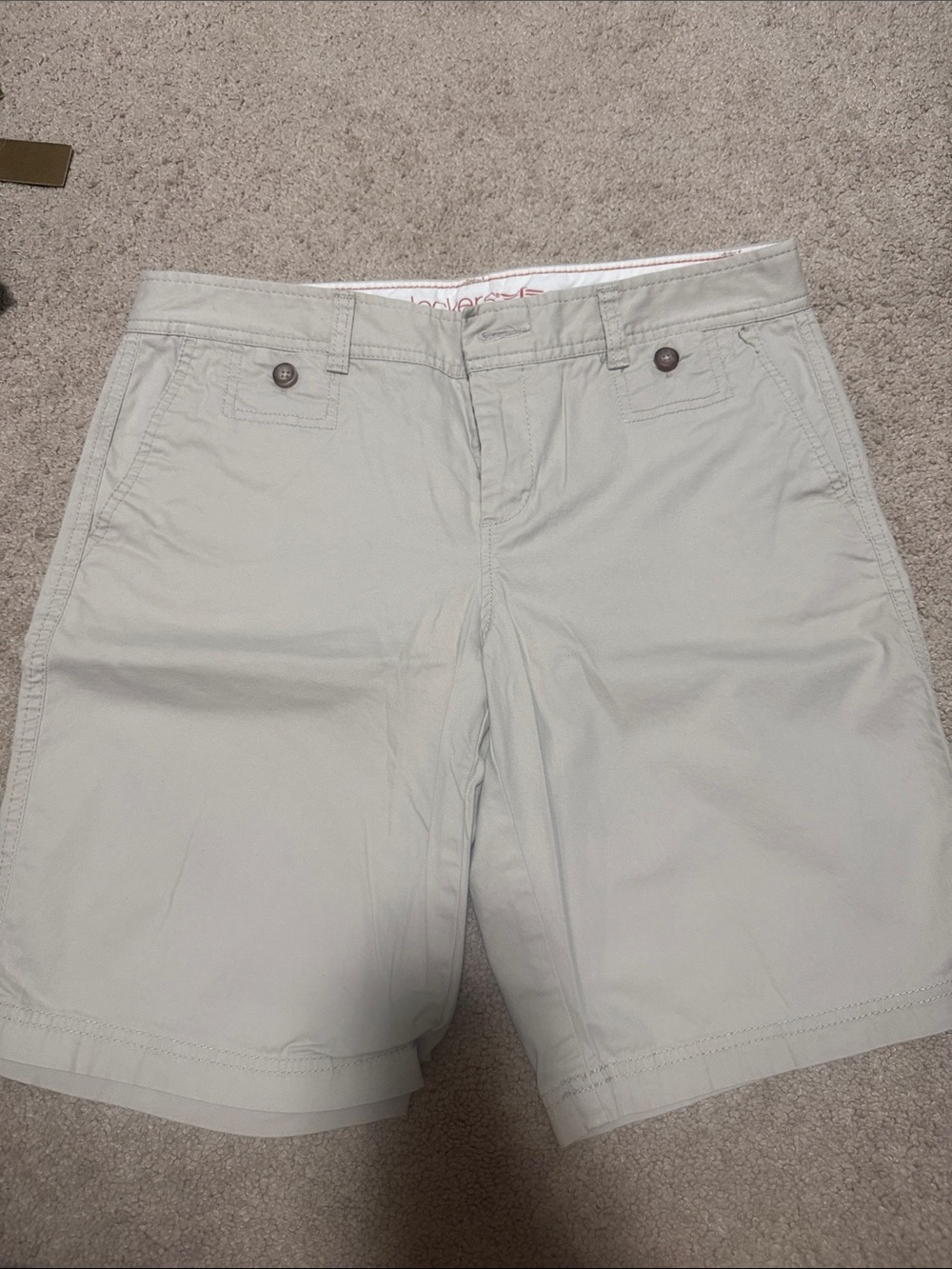 Dockers Light Gray Chino Bermuda Shorts